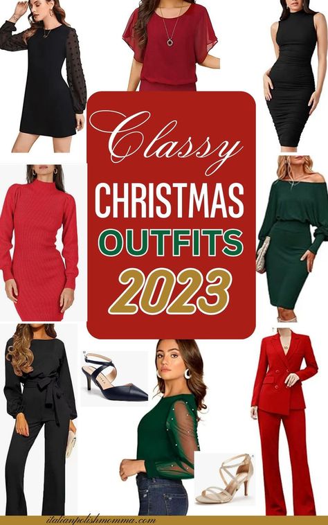 Christmas outfits for women for holiday parties for Christmas season 2023 on Amazon Classy Christmas Outfit, Classy Christmas Party, Amazon 2023, Casual Christmas Party Outfit, Trendy Christmas Outfits, Holiday Party Fashion, Cute Christmas Outfits, Holiday Outfits Women, Casual Party Outfit