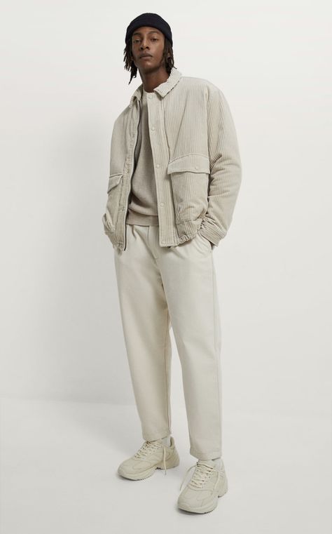 Monochromatic Outfit Aesthetic Men, Linen Men Outfit, Beige Monochrome Outfit, Monochromatic Outfit Men, Monochrome Outfit Men, Ootd Men Casual, Tan Outfit, Men Mode, Nude Outfits