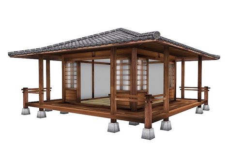 Zen Architecture, Japanese Tiny House, Japanese Roof, Tea House Design, Earth House, House Models, Zen House, Japanese Home Design, Japanese Tea House