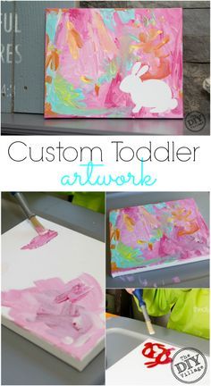 Easy custom toddler artwork worthy of any fireplace or wall gallery. A great way to inspire creativity in children of all ages even adults. Toddler Artwork, Easter Crafts For Toddlers, Easy Toddler, Crafts Easy, Toddler Art, Spring Art, Childrens Crafts, Lego Duplo, Wall Gallery