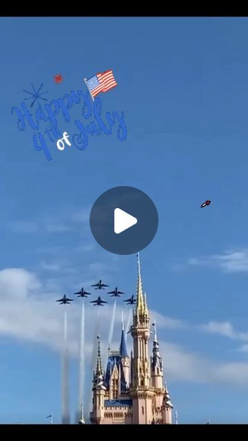 Dan and Nicole on Instagram: "🇺🇸❤️ Hope everyone is having a Happy 4th of July! 🇺🇸❤️

This video is from 2022 when the U.S. Airforce Thunderbirds flew over Disney’s Magic Kingdom Park in honor of National Veterans and Military Families month ❤️

📸 credit: @msimps15 

#usairforce #thunderbirds #happyfourthofjuly #happy4thofjuly #4thofjuly #july #summertime #america #usa #disney #magickingdom #magickingdompark #freedom #thankful" Happy4th Of July, Happy Fourth Of July, Happy 4th Of July, Military Family, Happy 4 Of July, Magic Kingdom, 4th Of July, Air Force, Force