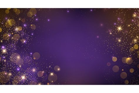 Purple And Gold Background, Background For Website, Gold Bokeh, Dark Purple Background, Violet Background, Gold Slides, Gold Background, Purple Background, Purple Backgrounds