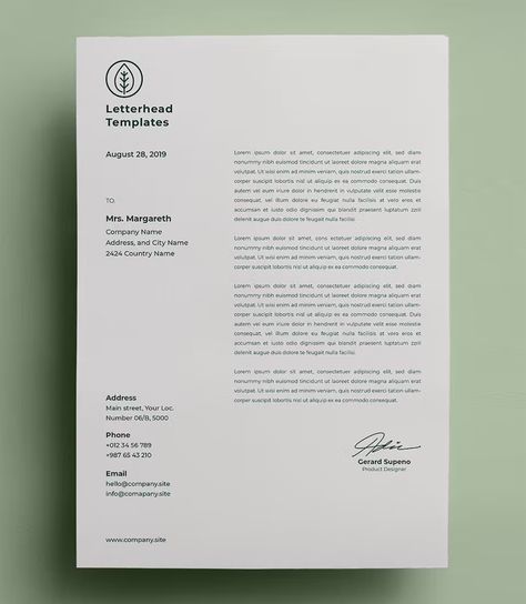 Minimalist Letterhead Template PSD, AI, EPS Minimalist Letterhead, Shop Signage, Beauty Clinic, Letterhead Template, Letterhead Design, Letterhead, Design Templates, Design Template, Wellness Design