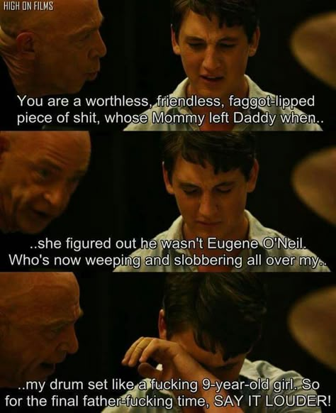 Whiplash Quotes, Whiplash 2014, Whiplash Movie, Damien Chazelle, I Feel Lost, Cinema Quotes, Patience Quotes, Movie Dialogues, Fav Movie