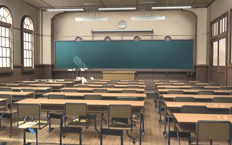 Anime Backgrounds Classroom, Classroom Background, Anime High School, Anime Classroom, Interior Design Drawings, Scenery Background, City Background, Luxury Homes Dream Houses, Visual Novel