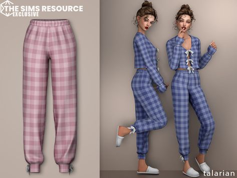 Sims 4 Pajama Pants, Sims 4 Cc Suits Female, Sims 4 Pyjamas Cc, Sims 4 Pajamas Cc, Sims Pants, Sims Aesthetic, Ts4 Clothes, Sims 4 Cheats, Sims 4 Piercings