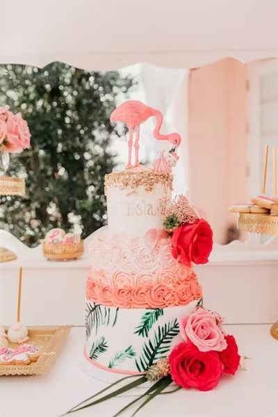 All Things Pink! Baby Shower | The Colony Palm Beach | PartySlate Flamingo Baby Shower Ideas, Colony Palm Beach, Kate Baby, Flamingo Baby Shower, All Things Pink, Pink Paradise, Tropical Baby Shower, Flamingo Tropical, The Colony