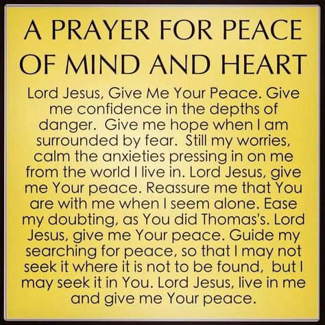 Peace of mind and rest Prayer For Peace Of Mind, Peace Of Mind Quotes, Prayer For Love, Prayer For Guidance, Paz Mental, Everyday Prayers, Pray For Peace, Prayer For Peace, Spiritual Prayers