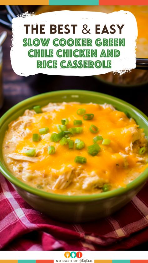 Savor the taste of this Slow Cooker Green Chile Chicken and Rice Casserole - a comforting blend of spicy chiles, tender chicken, and melted cheese. Ideal for busy days, it's a family favorite that's both delicious and easy to make. Pin this recipe now for a cozy, satisfying meal that everyone will love! Slow Cooker Green Chili Chicken And Rice Casserole 12 Tomatoes, Green Chili Chicken And Rice Crock Pot, 505 Green Chili Recipes Crock Pot, Slow Cooker Green Chili Chicken Rice Casserole, Slow Cooker Green Chile Chicken Casserole, Slow Cooker Recipes With Rice, Slow Cooker Green Chile Chicken And Rice Casserole, Green Chile Chicken And Rice Casserole, Slow Cooker Green Chili Chicken And Rice