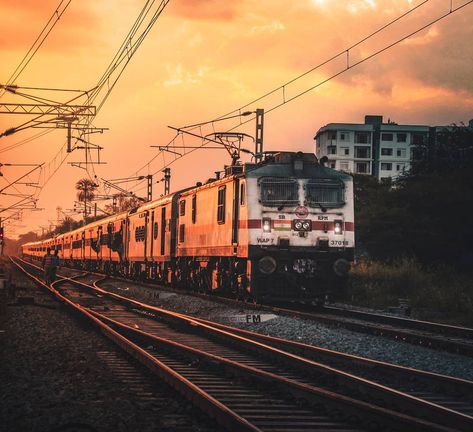 Train Perspective, Railways Photography, Indian Railway Train, Elephant Family Tattoo, India Railway, Train Wallpaper, Prabhas Actor, Hulk Art, 4k Wallpapers For Pc