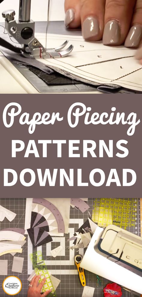 Pieced Quilt Patterns, Paper Peicing Patterns, Free Paper Piecing Patterns, Paper Piecing Tutorial, Paper Pieced Quilt Patterns, Foundation Paper Piecing Patterns, English Paper Piecing Quilts, Sewing Circles, Paper Pieced Quilt