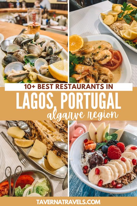 What To Eat In Portugal, Best Restaurants In Lagos Portugal, Lagos Portugal Food, Algarve Portugal Food, Faro Portugal Food, Carvoeiro Portugal Restaurants, Lagos Portugal Restaurant, Lagos Restaurants, Algarve Restaurants