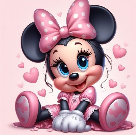 Mini Mouse Cartoon, Mickey And Minnie Images, Mini Mouse Wallper, Minnie Mouse Pink Wallpapers, Baby Mini Mouse Wallpaper, Minnie Mouse Pics, Minnie Mouse Cartoons, Minnie Mouse Stickers, Beautiful Christmas Scenes