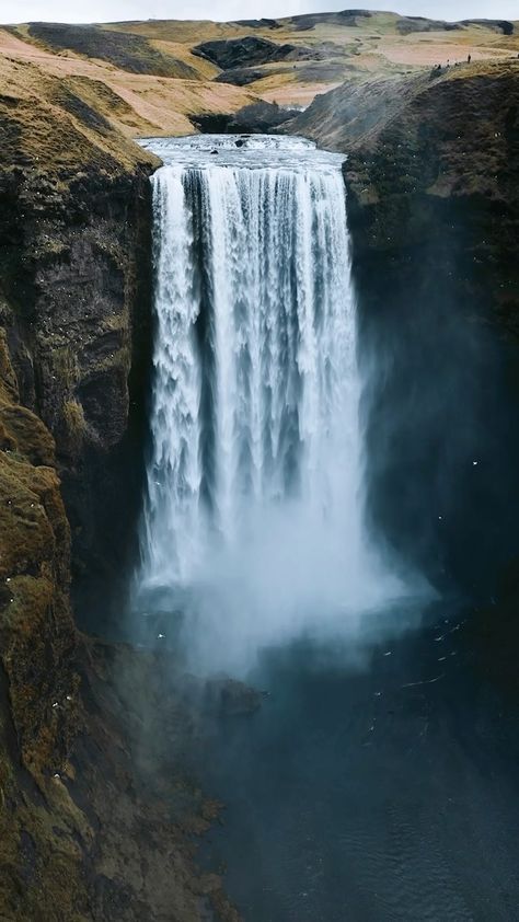 Norway Waterfalls, Iceland Scenery, Skogafoss Iceland, Waterfall Iceland, Inspired Images, Nature Waterfall, Travel Iceland, Iceland Trip, Skogafoss Waterfall