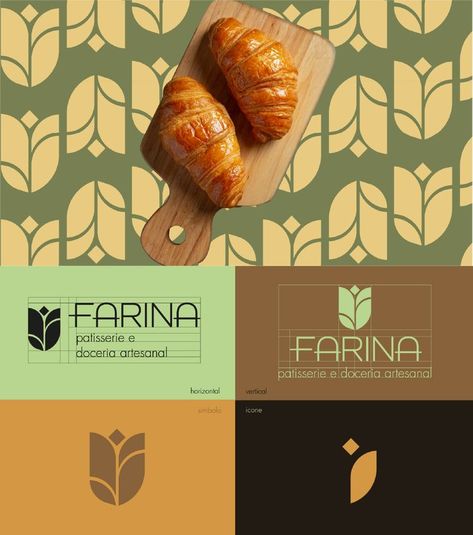 Chef Branding Design, Healthy Bakery Branding, Branding For Bakery, Pastry Brand Identity, Pastry Shop Branding, Bakery Identity Branding, French Bakery Branding, Pastry Branding Design, Bakery Visual Identity