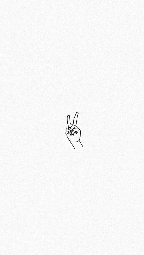 Cute Peace Sign Tattoo, Dainty Peace Tattoo, Peace Sign Fingers Tattoo, Peace Tattoo Minimalist, Dainty Peace Sign Tattoo, Fine Line Peace Sign Tattoo, Tattoos That Symbolize Peace, Peace Fingers Drawing, Peace And Happiness Tattoo