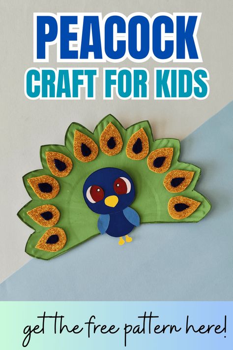 Paper Plate Peacock Craft. Are you ready to make the most adorable peacock craft ever? This paper plate peacock craft is so cute, and also pretty easy to make! Peacock Crafts, Pencil Crafts, Pretend Food, Art Camp, Foam Sheets, July Crafts, Color Crafts, Youth Group, Camping Art