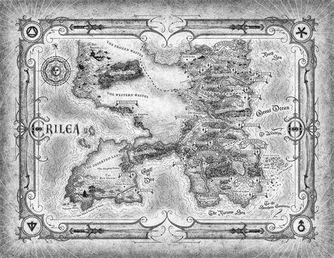 Erilea Map, Fantasy World Map, Throne Of Glass Books, Empire Of Storms, Animal Crossing Villagers, Throne Of Glass Series, Sarah J Maas Books, Book Wall, Fantasy Map