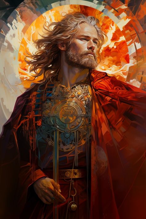 Baldr, The Radiant God Of Light | Fantasy I Sci-Fi I Books I Films I World Building Baldur Norse God, Balder Norse Mythology, Dnd Pantheon, Fantasy God, Norse Pantheon, God Of Light, Fire Giants, Nordic Mythology, World Building