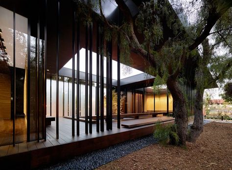 windhover contemplative center, stanford university (architecture: aidlin darling) Aidlin Darling, 블로그 디자인, Rammed Earth Wall, University Architecture, Spiritual Retreat, Architecture Wallpaper, Meditation Center, Rammed Earth, Patio Interior