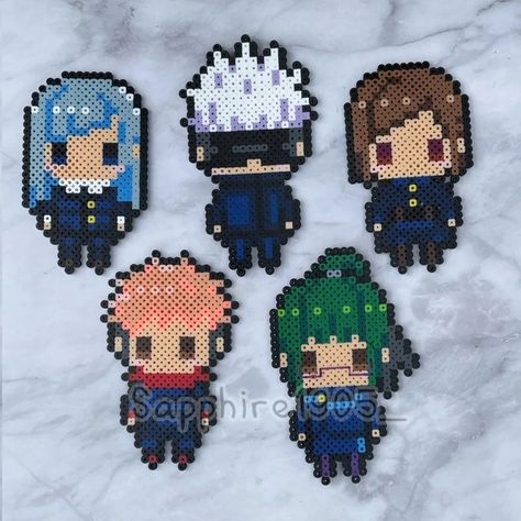 Perler Beads Ideas, Pony Bead Crafts, Easy Perler Bead Patterns, Pearl Beads Pattern, Perler Art, Perler Crafts, Diy Perler Bead Crafts, Diy Perler Beads, Anime Pixel Art