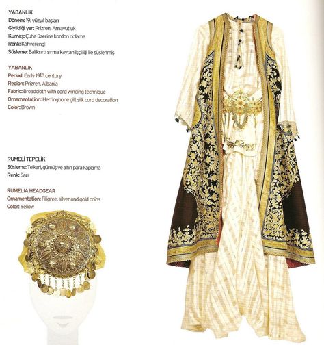 Ottoman Fashion Women, Ottoman Empire Clothing, Albanian Dress, Ottoman Fashion, Turkish Clothing, Albanian Culture, Medieval Garb, Medieval Woman, Space Fashion