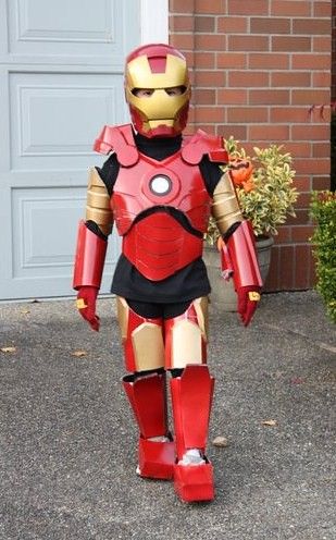 Iron Man Diy Costume, Homemade Iron Man Costume, Iron Man Costume Diy, Iron Man Halloween Costume, Iron Man Kids, Iron Man Costume, Foam Costume, Ironman Costume, Soldier Costume