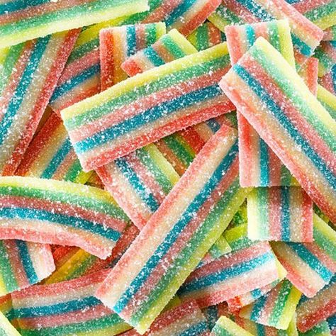 @ItsFoodPorn : Sour Belts. https://t.co/4mJkPveBWD Sour Belts, Bulk Candy Store, Rainbow Belts, Candy Display, Retro Sweets, Candy Brands, Rainbow Candy, Kids Candy, Bulk Candy