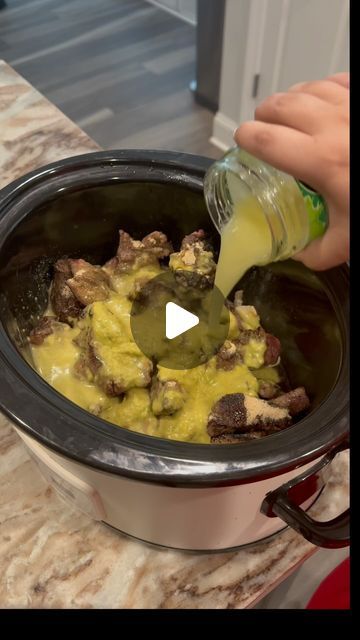 Sarah Jordan on Instagram: "Healthier crockpot recipe: Steak in salsa verde ✨  Dump and go , healthier for you ingredients!   Recipe: 2 pounds stew meat (season and sear with salt/pepper) Siete carnitas packet  Siete salsa cremosa jalapeño  1 onion sliced   #crockpot #recipe #healthyfood #mealprep #fyp #quickmeals" Siete Recipes, Carnitas Crockpot, Sarah Jordan, Crockpot Stew, Crock Pot Meatballs, Meat Seasoning, Crockpot Recipe, Stew Meat, Healthy Crockpot