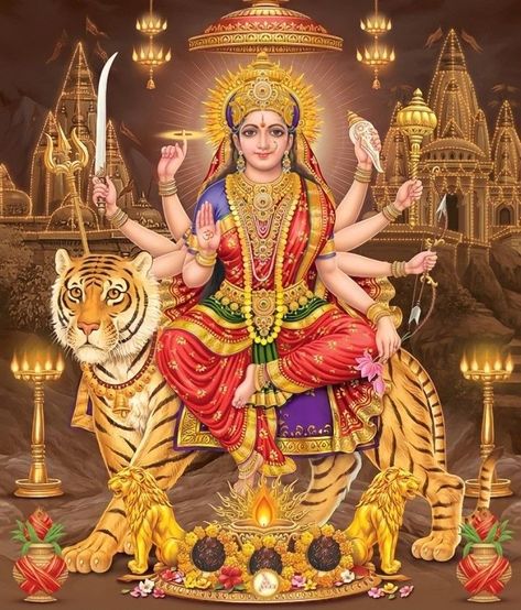 Mahalakshmi Goddesses Hd Wallpaper, Navratri Wallpaper, Bakgerand Photo, Lord Durga, Maa Image, Saraswati Statue, Durga Ji, Durga Picture, Happy Navratri Images