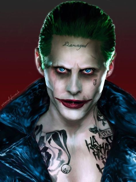 Joker Suide Squad Makeup, Jared Leto Joker Makeup, Joker Suide Squad, Suide Squad, Joker Villain, Jared Leto Joker, Harley And Joker Love, Joker Comic, Joker Makeup