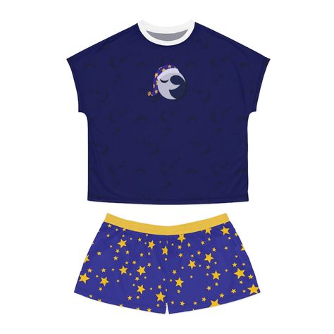 Sun And Moon Fnaf, Fnaf Merch, Moon Fnaf, Pajamas Aesthetic, Womens Pajamas, Womens Pajama Shorts, Purple Guy, Sleep Shorts, To Be Loved