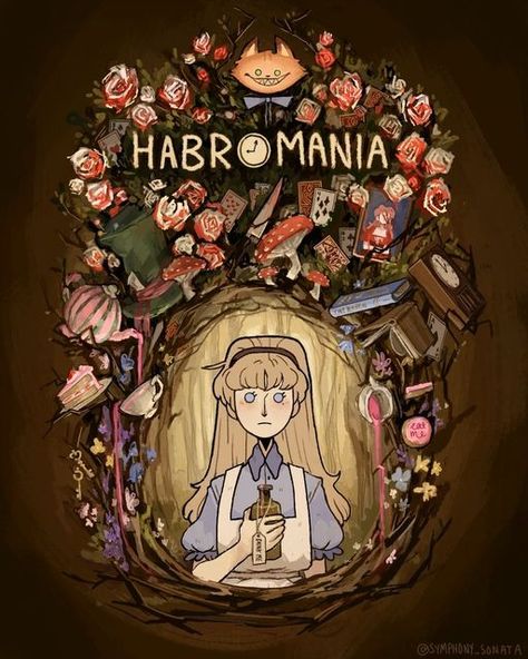 Habromania Alice In Wonderland, Habromania Alice, Alice Art, Aesthetic Game, Team Work, Dark Alice In Wonderland, Alice In Wonderland Illustrations, April Art, Alice Madness Returns