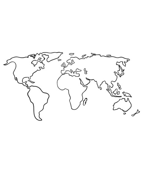 Map Of The World Drawing, Earth Map Drawing, World Map Doodle, World Map Line Art, World Line Art, World Map Sketch, World Map Drawing, World Map Black And White, World Map Stencil