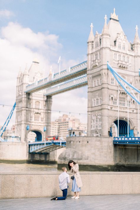 Proposal Photographer London | SANSHINE Photography www.sanshinephotography.com | Tower Bridge Proposal London Proposal, Bridge Proposal, Prewedding Ideas, Proposal Pictures, Proposal Photography, Tower Bridge London, Engagement Proposal, London Pictures, Surprise Proposal