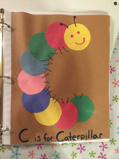 C Crafts Preschool, C Is For Craft, C Craft, Letter C Crafts For Toddlers, Letter C Crafts For Preschool, C Is For, C Is For Caterpillar, Letter C Craft, Letter C Activities For Preschool