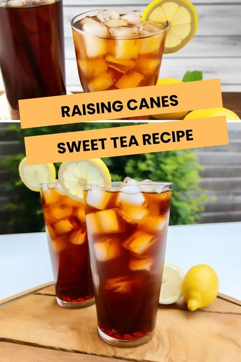 Raising Canes Sweet Tea Recipe – Hungarian Chef Canes Sweet Tea Recipe, Rasing Canes Bread Recipe, Rasing Canes Copycat, Copycat Raising Canes Bread, Copycat Raising Canes, Sweet Tea Recipe Southern, Southern Sweet Tea Recipe Gallon, Starbucks Banana, Starbucks Banana Bread