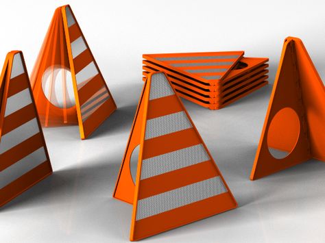 Kerry Traffic Cone by OMC Make Christmas Trees, Star Wars Cartoon, Reflective Sign, Funny Gadgets, Idea Product, Unique Furniture Design, Traffic Cone, New Technology Gadgets, Wood Carving Designs