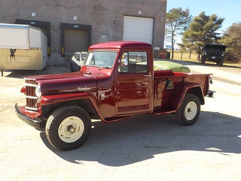 1961 Willys Jeep Pickup L62 *Absolutely fresh, end of restoration,... - Hemmings.com Jeep Pickup For Sale, Overland Pickup, Jeep Pickup Truck, Classic Jeeps, Vintage Jeep, Old Jeep, Pickups For Sale, Old Pickup, Jeep Pickup