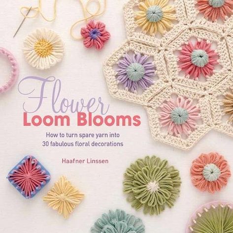 Loom Flowers, Flower Loom, Loom Knitting Projects, Elegant Shawl, Parchment Craft, Floral Decorations, Crochet Instructions, Single Flower, Christmas Gift Guide