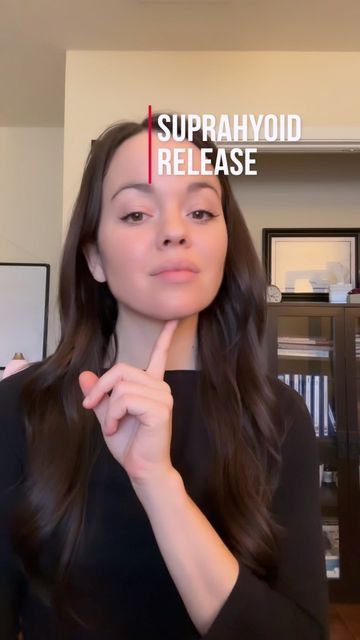 Taylor Reyes, PT, DPT, CFMT on Instagram: "Neck tension, headaches, jaw tension? I gotchu 😉 This area often gets overlooked in therapy and in the home exercise portion of recovery. A whole bunch of muscles connect to this area. Adding some input to the nervous system can side in relaxation and tissue mobility. End up talking a ton during a work day? Give it a try and see if it helps. I like to task stack and do this while I’m putting on my moisturizers 🧖‍♀️ . . . #pain #tmj #physiotherapy #n Jaw Relaxation Exercise, Tmj Exercises, Headache Location, K Tape, Neck Tension, Facial Bones, Relaxation Exercises, Tension Relief, Home Exercise