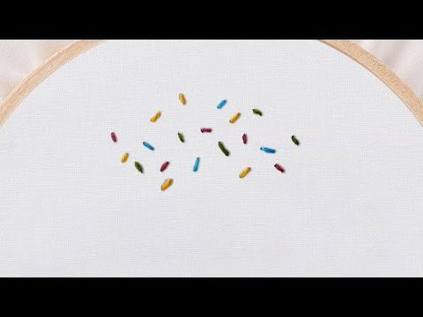 Embroidery 101: How to Embroider a Seed Stitch - YouTube Stain Stitch, Embroidery 101, Stitches Embroidery, Seed Stitch, Embroidery Supplies, Embroidery Stitches, Seeds, Stain, Ice Cream