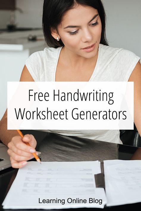 Use these free handwriting worksheet generators to create traditional, Zaner-Bloser, or D'nealian style print and cursive practice pages for kids. #handwriting Handwriting Fonts Practice, Cursive Handwriting Practice Printable, Free Cursive Handwriting Practice, Pen Fonts, Free Cursive Worksheets, Zaner Bloser Handwriting, Penmanship Worksheets, Cursive Handwriting Practice Sheets, Practice Cursive Handwriting