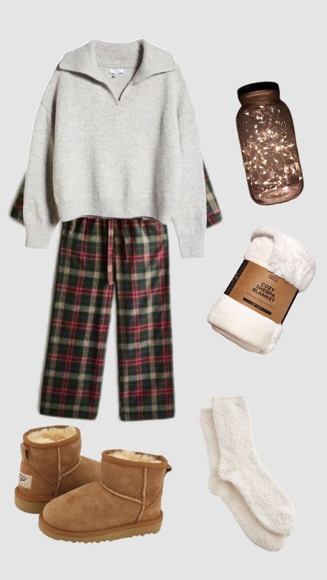 Cosy Pyjama outfit inspo for winter ❄️ ✨ #cozyoutfit #pjs #sleepoveroutfit #cozyclothes #cozyaesthetic #cozyfallaesthetic Pajamas Ideas Outfit, Pjs Outfits Aesthetic, Pyjamas Aesthetic Winter, Pj Outfit Ideas, Pjs Outfits For School, Period Outfit Comfy, Outfit Inspo For Winter, Pj Aesthetic, Cozy Home Outfit