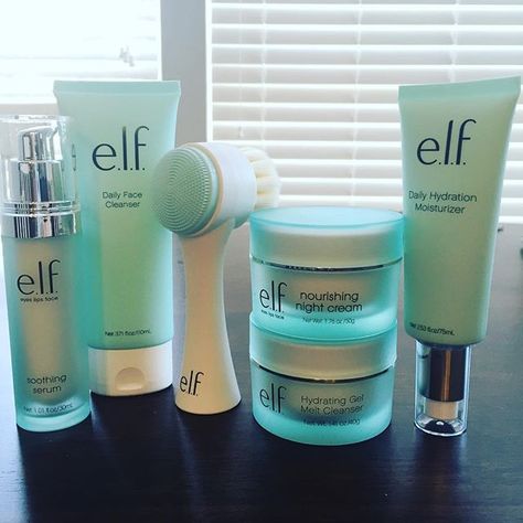 #playbeautifully #elfcosmetics #skincare Make Up Spray, Elf Products, Alat Makeup, E.l.f. Cosmetics, Elf Cosmetics, Elf Makeup, Luxury Skincare, Skin Care Products, Facial Care