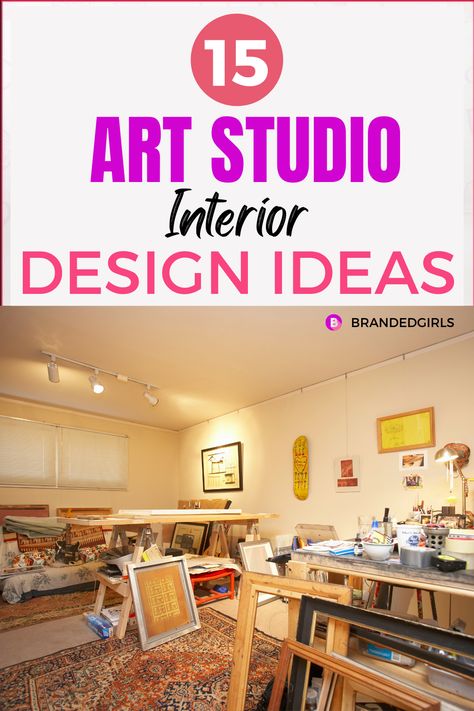 Home Art Studio Ideas – 15 Art Studio Interior Design Ideas Art Studio Basement Ideas, Art Studio Setup Ideas, Painting Studio Ideas, Basement Art Studio Ideas, Artist Studio Ideas, Studio Interior Design Ideas, Home Art Studio Ideas, Art Studio Interior Design, Art Studio Interior