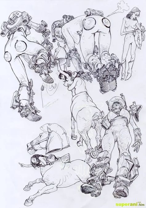 Junggi Kim, Kim Jung Gi, Arte Sketchbook, 판타지 아트, Korean Artist, 그림 그리기, Figure Drawing, Character Illustration, Sale Artwork