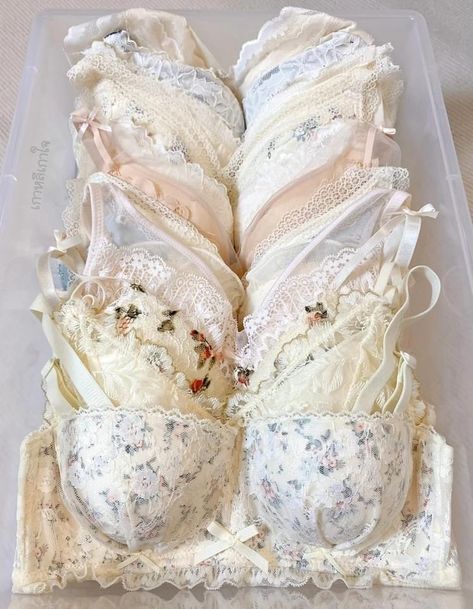 Cute Bras Aesthetic, Aesthetic Intimates, Coquette Intimates, Aesthetic Advice, Vintage Bras, Cute Bra, Pretty Bras, Cute Bras, Lace Set