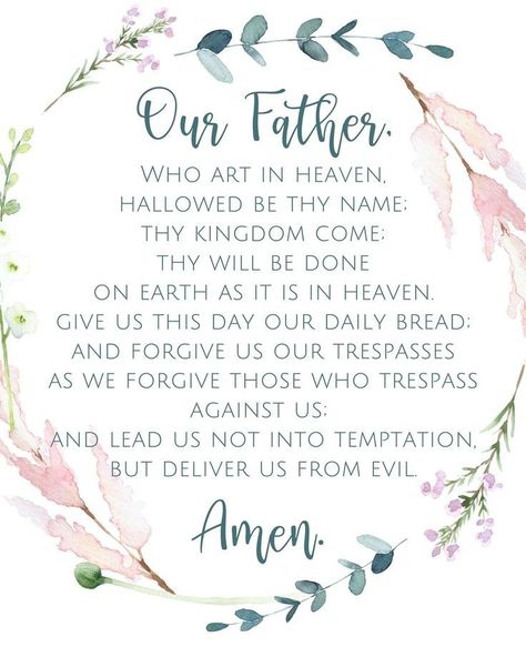 Our Father Prayer Wallpaper, The Lords Prayer Printable Free, The Lord’s Prayer, Our Father Prayer Catholic, The Our Father Prayer, The Lord's Prayer Printable, Lord's Prayer Printable, Catholic Wall Decor, Bible Quote Wall Art