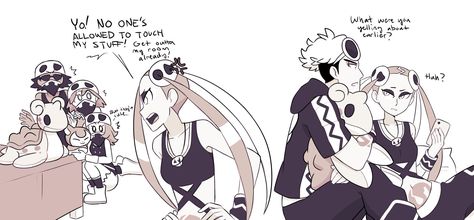 Guzma X Plumeria, Plumeria Pokemon, Pokemon Variants, Pokemon Guzma, Team Skull, Pokemon Trainers, Cute Pokemon Pictures, Pokemon Ships, Pokemon Stuff